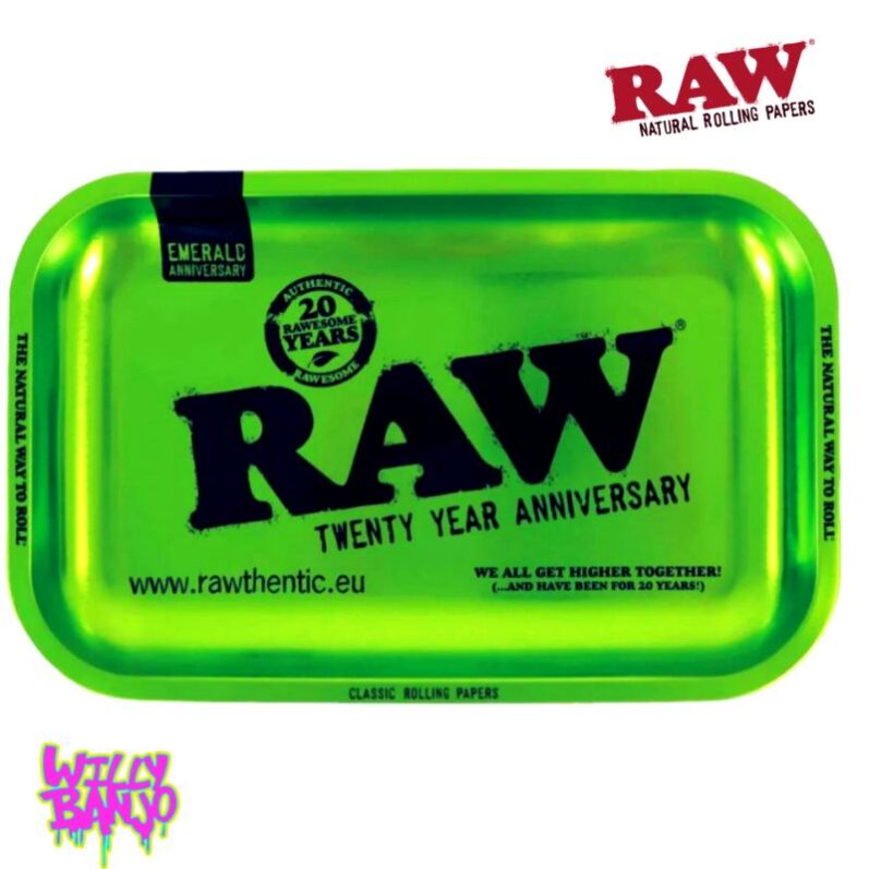 RAW 20th Anniversary Emerald Green Medium Metal Tray