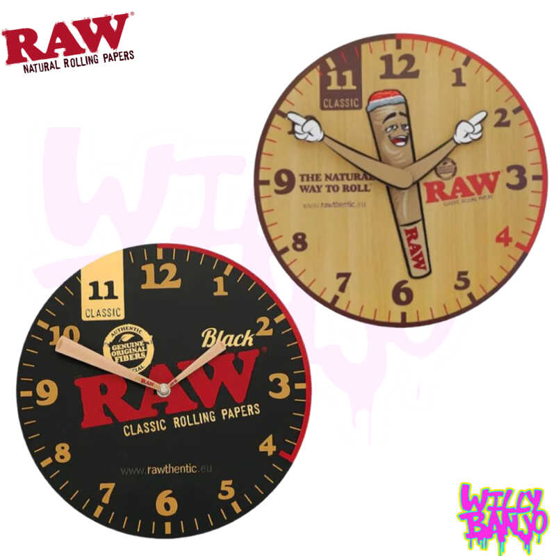 RAW Wooden Wall Clock 30cm