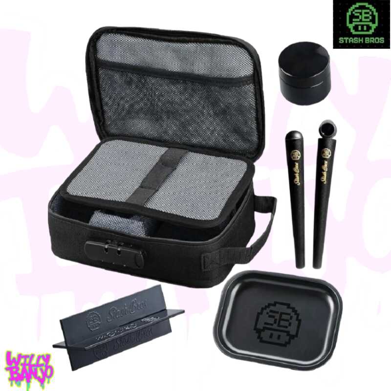 Stash Bros Smell Proof Bag with Accessories