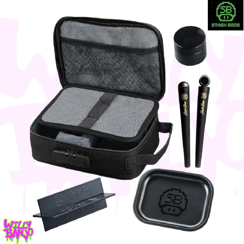 Stash Bros Smell Proof Bag with Accessories