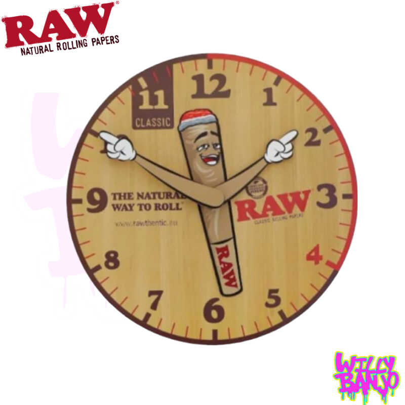 RAW Wooden Wall Clock 30cm