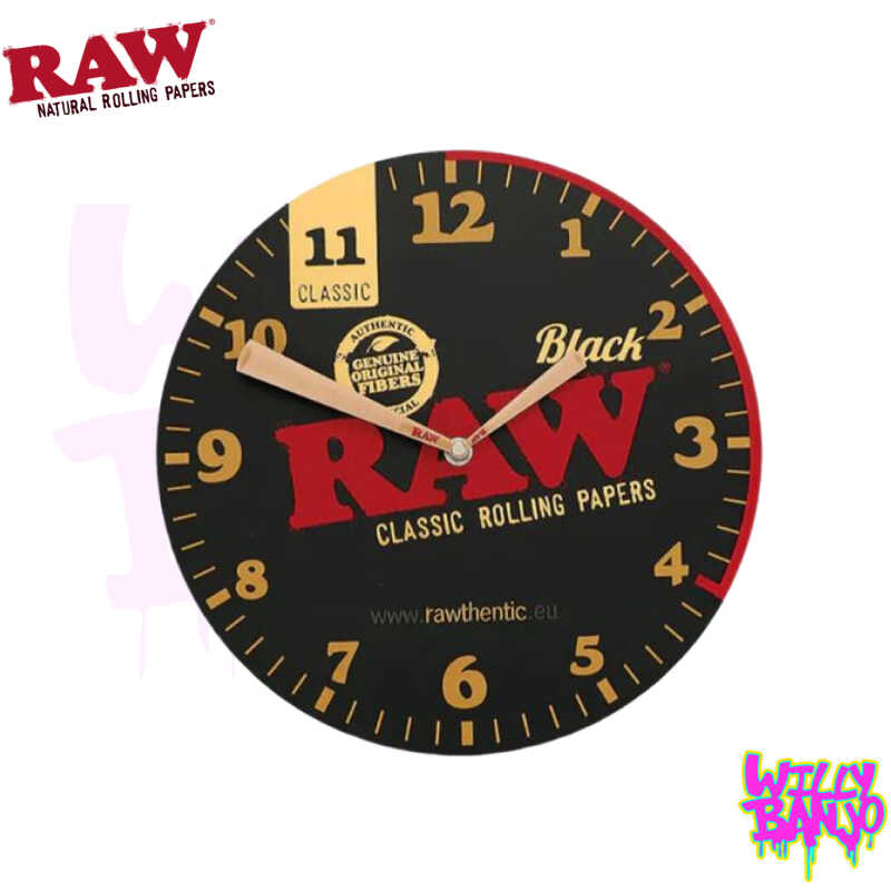 RAW Wooden Wall Clock 30cm