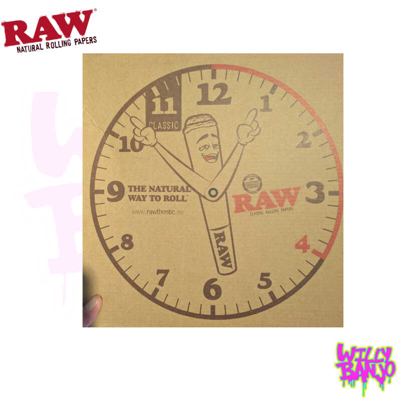 RAW Wooden Wall Clock 30cm