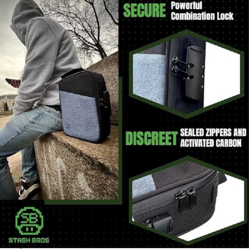 Stash Bros Smell Proof Bag with Accessories