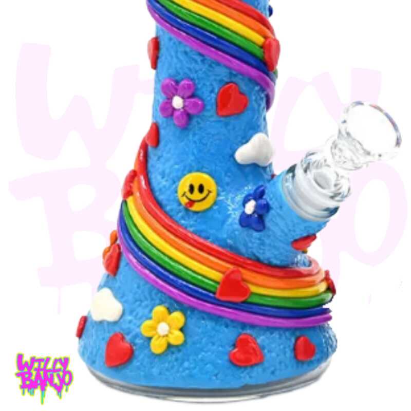 3D Resin Rainbow Glass Bong