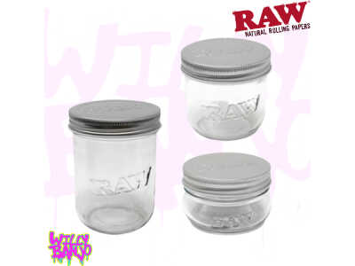 RAW Glass Mason Storage Jars