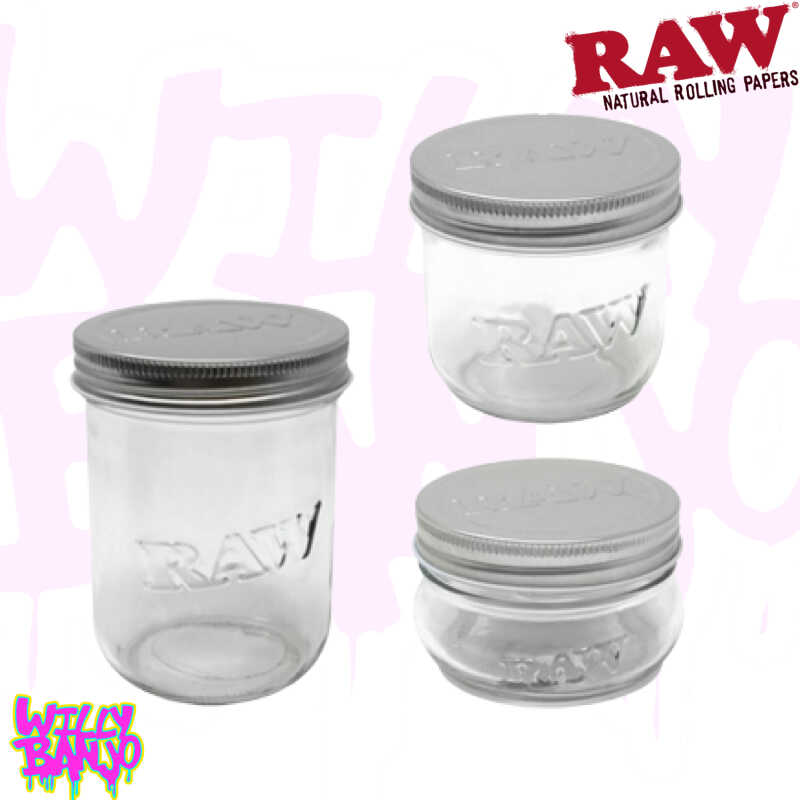RAW Glass Mason Storage Jars
