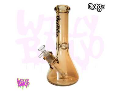 Chongz “TLC” 9mm Iridescent Ice Gold 29.5cm Glass Bong