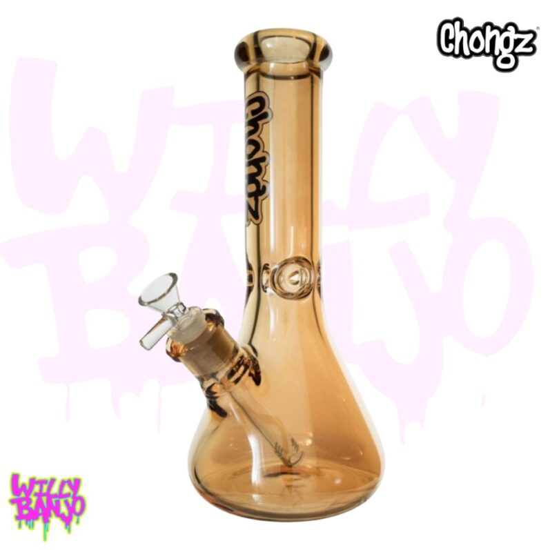 Chongz “TLC” 9mm Iridescent Ice Gold 29.5cm Glass Bong
