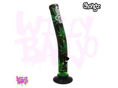 Chongz "Geno” 40cm Leaf Design Acrylic Lean Back Bong