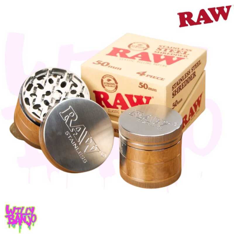 RAW Stainless Steel 4 Part 50mm + 60mm - Premium Grinder