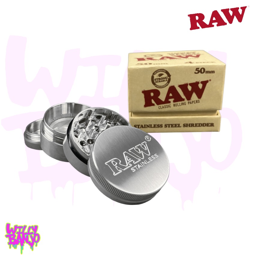 RAW Stainless Steel 4 Part 50mm - Premium Grinder