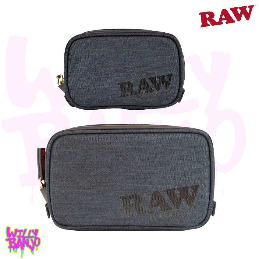 RAW Black Enhanced Smell Proof Pouch - 5 Layer Odour Blocking Storage
