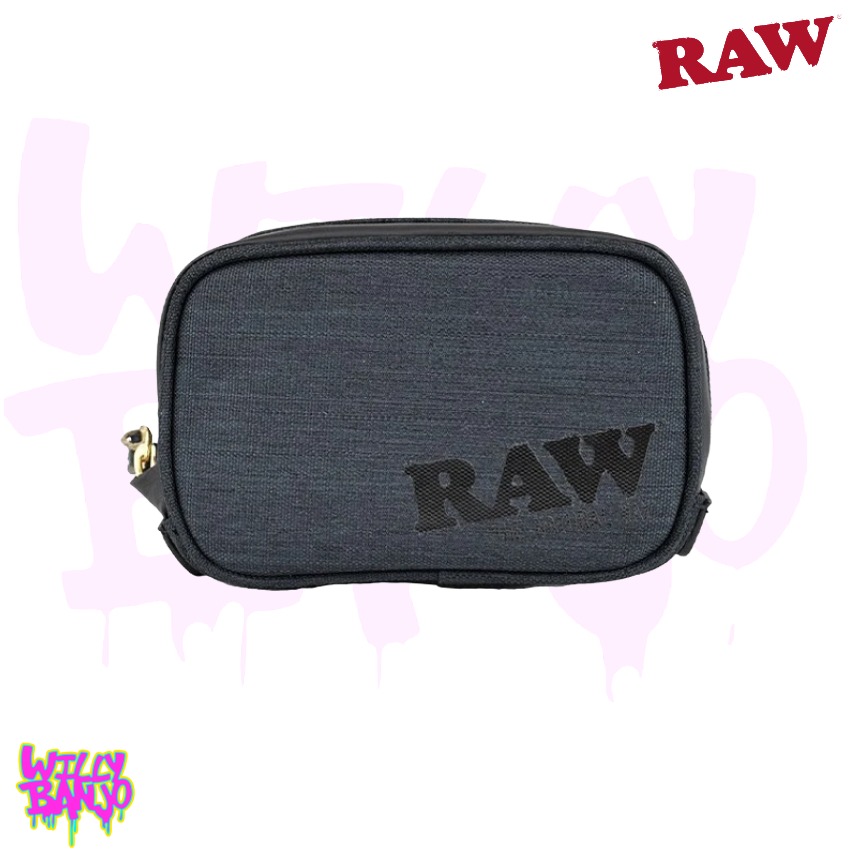 RAW Black Enhanced Smell Proof Pouch - 5 Layer Odour Blocking Storage