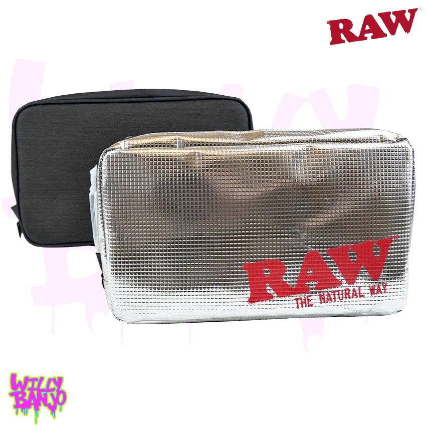 RAW Black Enhanced Smell Proof Pouch - 5 Layer Odour Blocking Storage