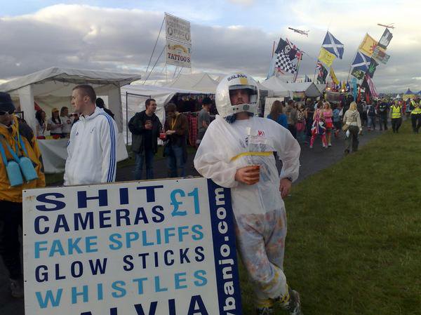 A spaceman at Glastonbury