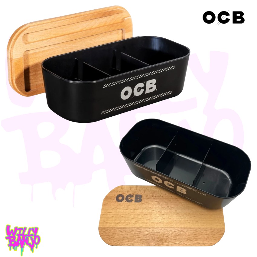 OCB Rolling Box with Bamboo Tray