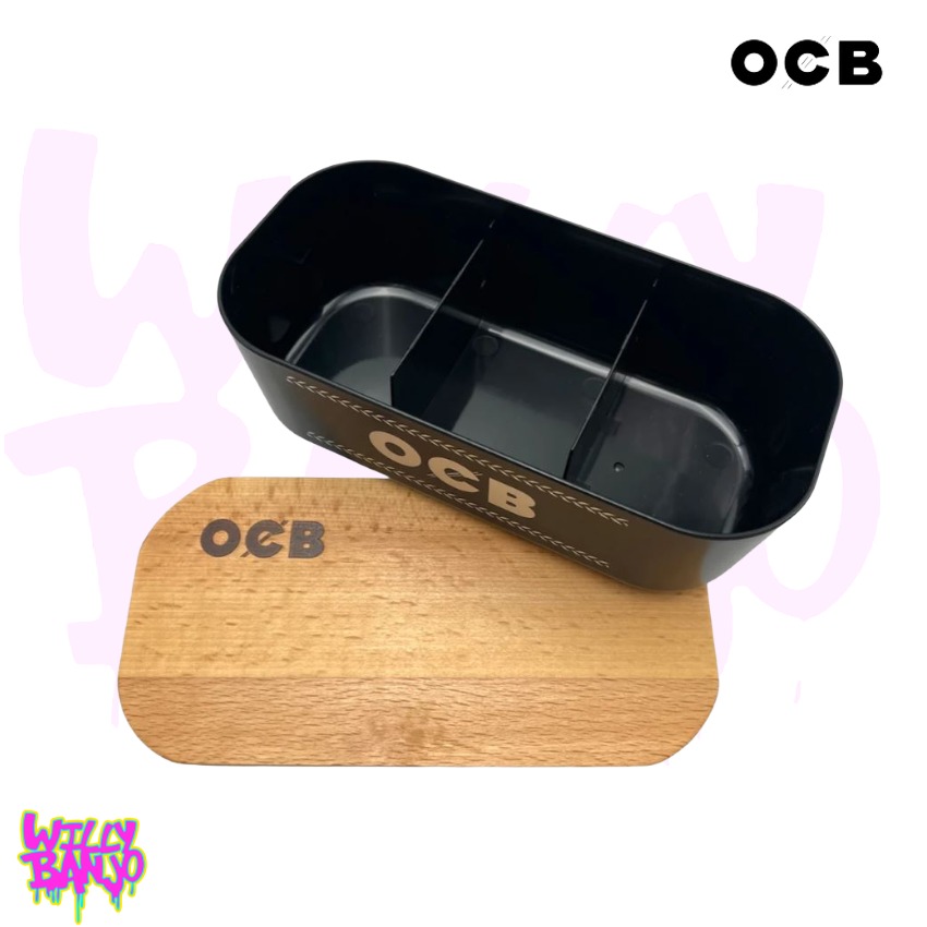 OCB Rolling Box with Bamboo Tray