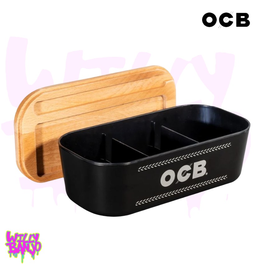 OCB Rolling Box with Bamboo Tray