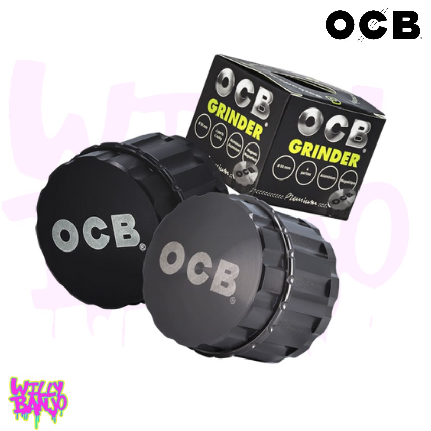 OCB 50mm 4pt Metal Herb Grinder - Compact Metal Grinder