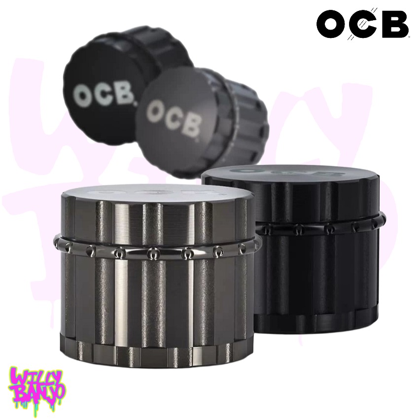 OCB 50mm 4pt Metal Herb Grinder - Compact Metal Grinder