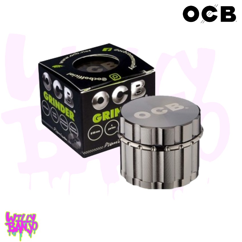 OCB 50mm 4pt Metal Herb Grinder - Compact Metal Grinder