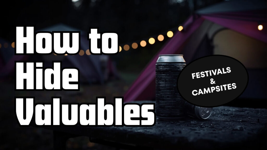 Diversion safes and stash cans for hiding valuables at festivals, caravans and campsites