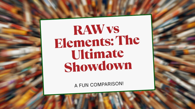 RAW vs Elements