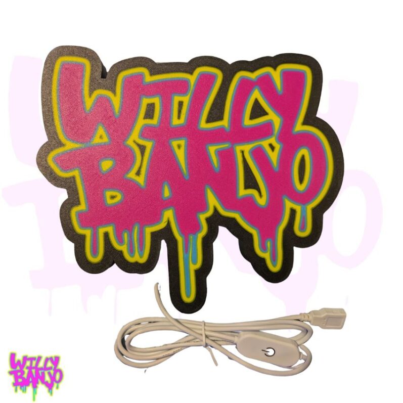 Willy Banjo USB LED Light Up Sign