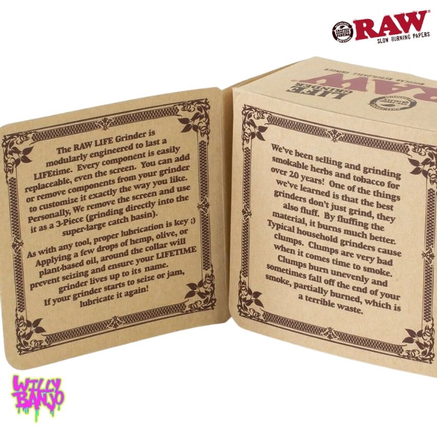 RAW Life 60mm 4 part Modular Grinder Black or RED