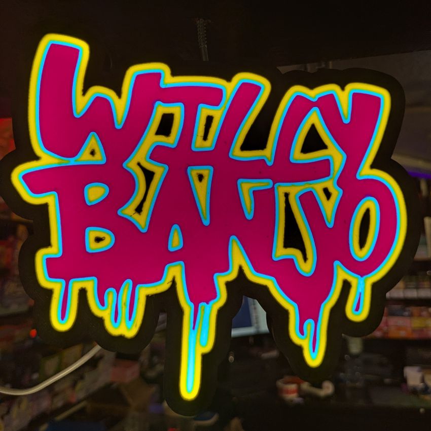 Willy Banjo USB LED Light Up Sign
