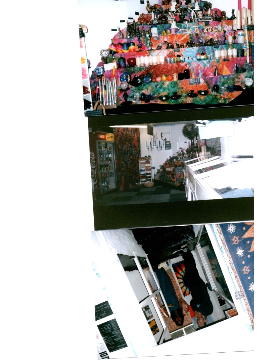 Wide interior view of Willy Banjo showing candle steps and changing room