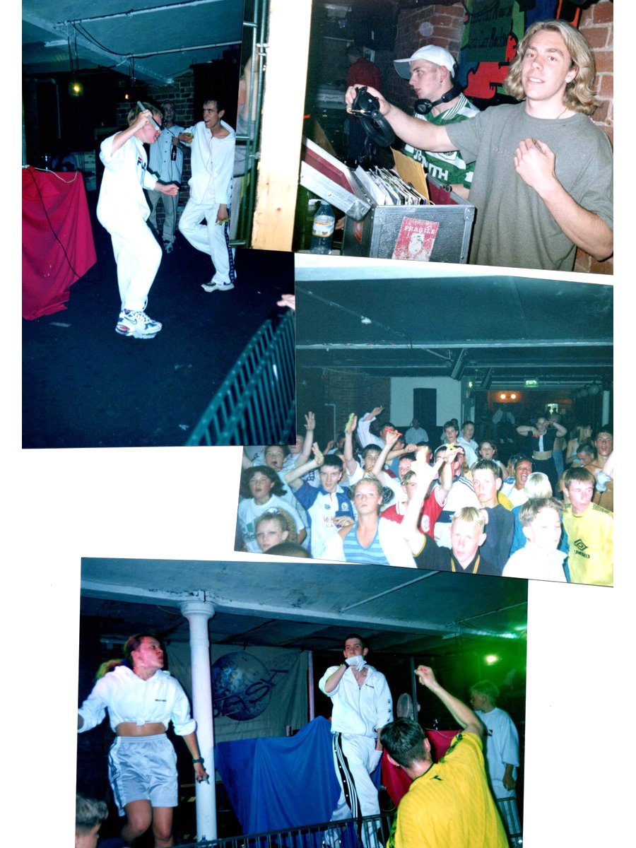Jimmy Freestripe and DJ Doogle at the decks at a Willy Banjo party