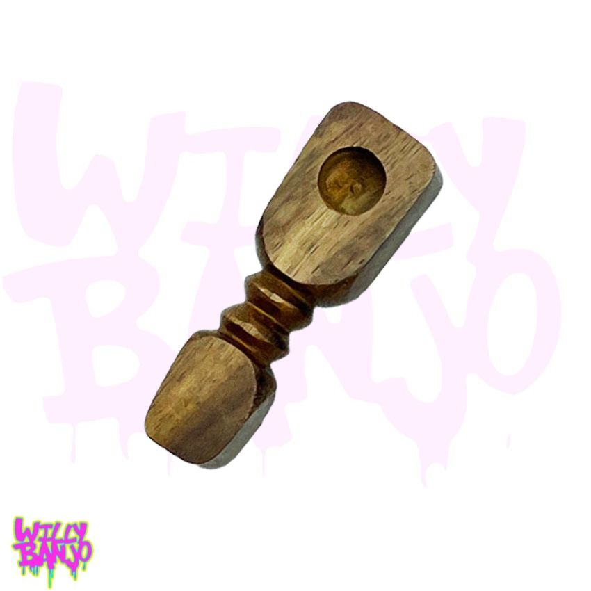 wooden pipe.