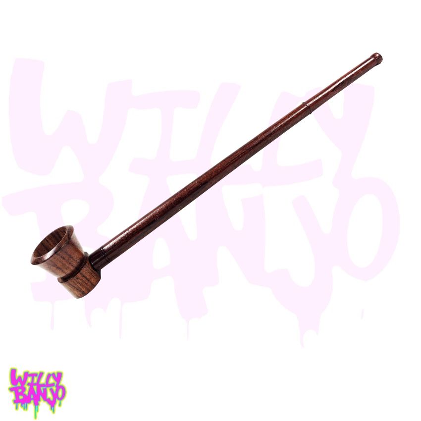 wooden pipe.
