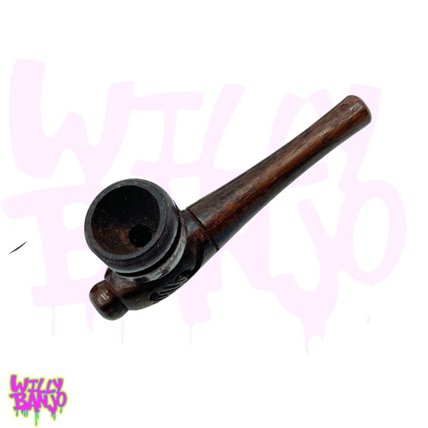 wooden pipe.