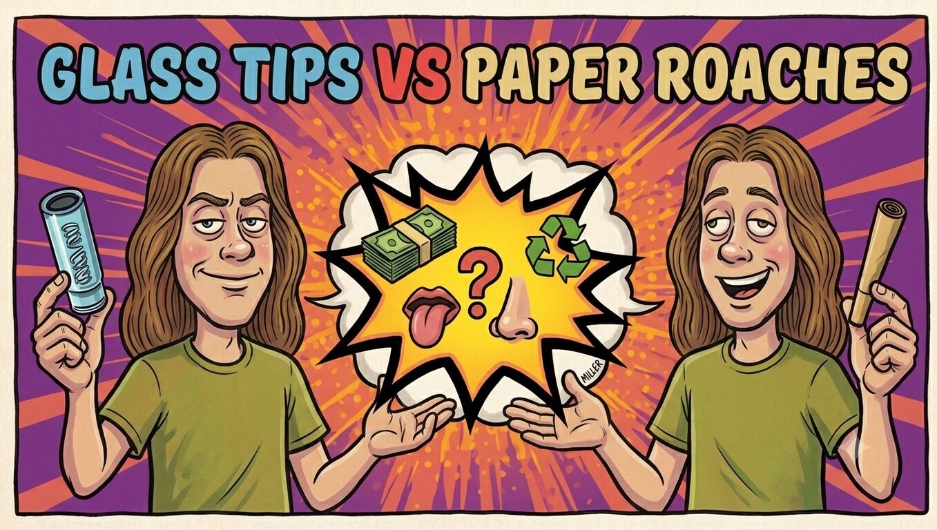 Glass tips vs paper roaches