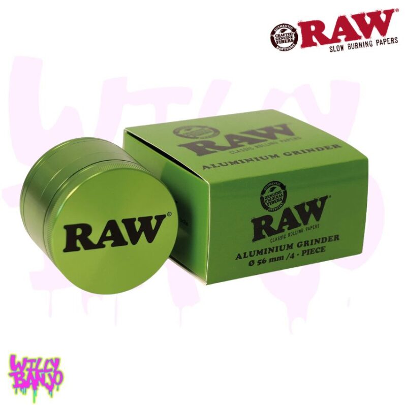 RAW Green Aluminium 4-Part 56mm Sifter Grinder