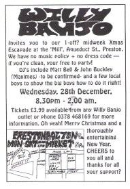 Willy Banjo flyer with the slogan if your mind is a garden and your thoughts are seeds