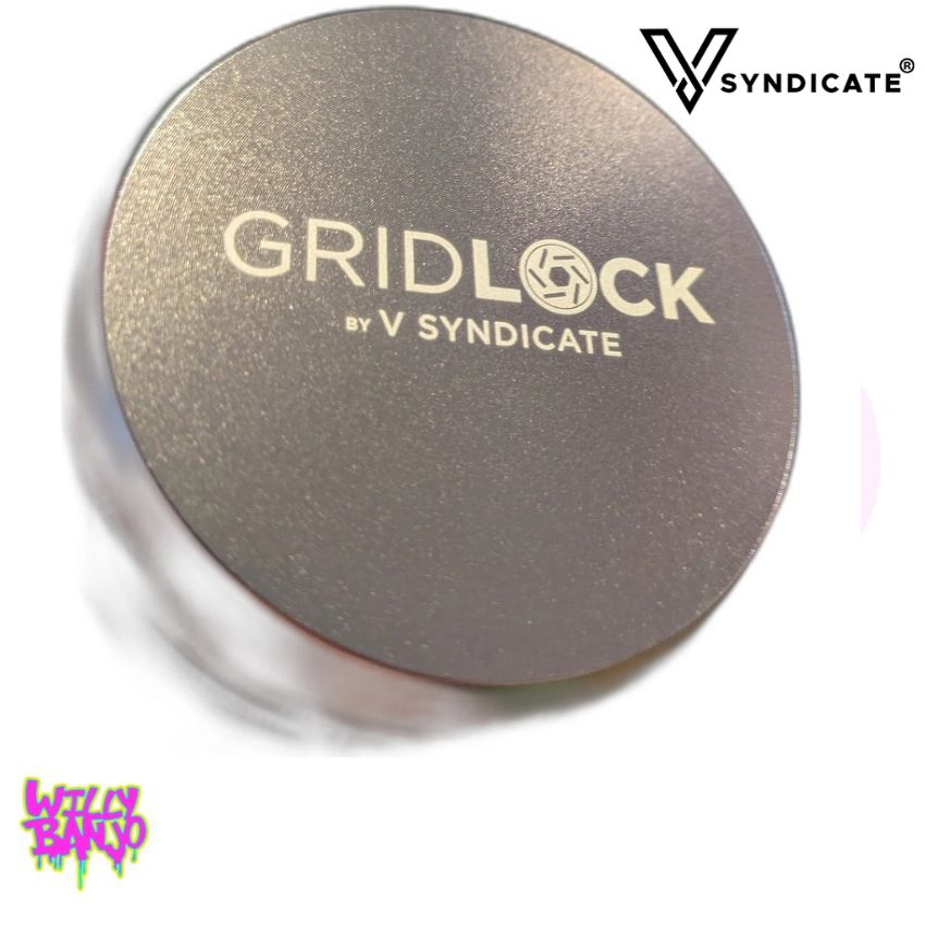 V Syndicate 72mm Gridlock Toothless Herb Grinder