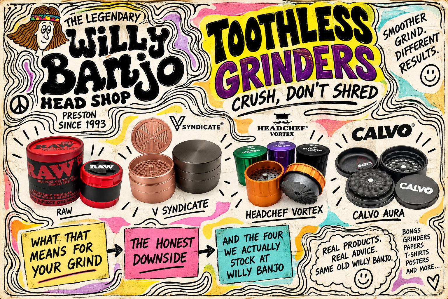 Calvo Aura toothless herb grinder