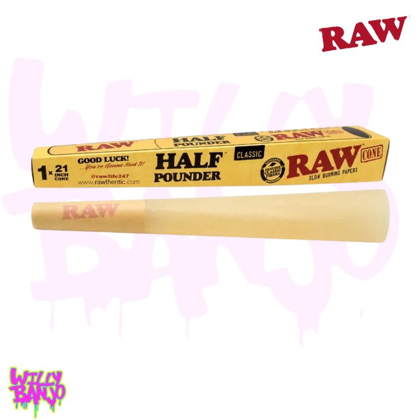RAW Half Pound Cone - 21 Inch Giant Pre-Rolled Cone