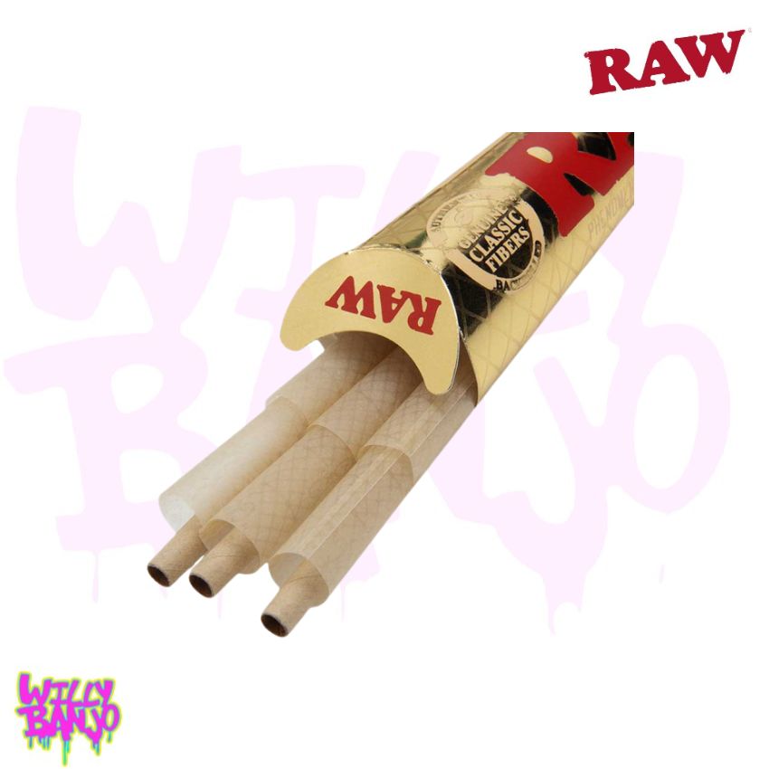 RAW Ethereal Pre-Rolled King Size Cones 3 pack
