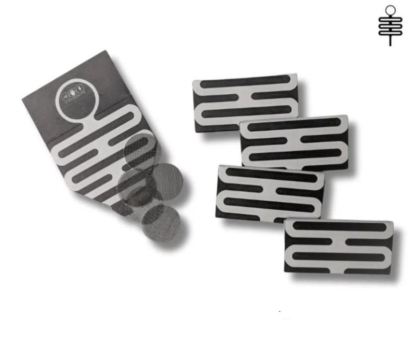 Silver Palm Leaf gauze packets with 18mm steel mesh screens