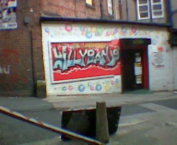 The Legendary Willy Banjo graffiti by Baron on a white bubble wall