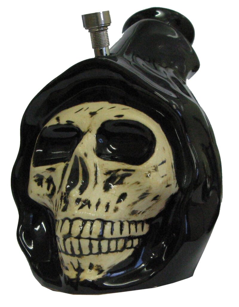 Ceramic Hooded Skull Bong 22cm