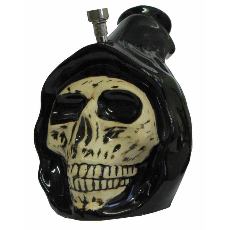 Ceramic Hooded Skull Bong 22cm