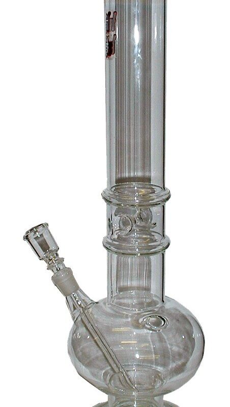 Basil Bush Chunky Glass Ice Bong 42cm R6