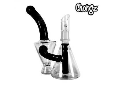 Chongz Iron Lung Glass Black 16cm