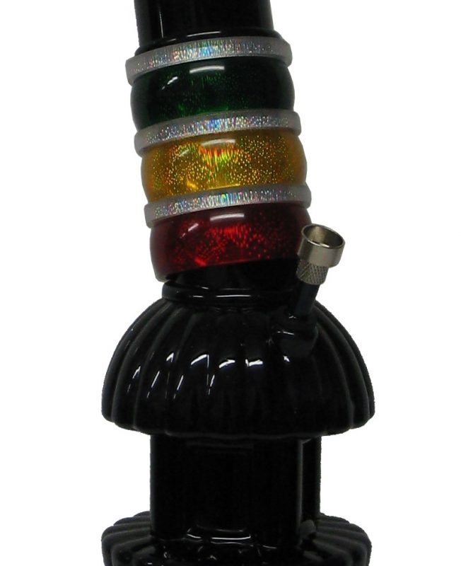 Justin Hale 40cm Acrylic Bong Rasta Blasta